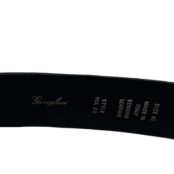 Garuglieri 100% Genuine Leather Calf Hair Gold Tone Belt Animal Print - Picture 5 of 11